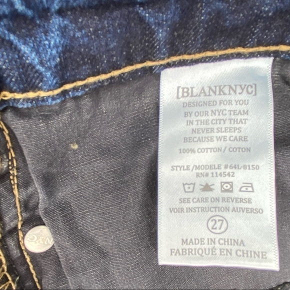 Blank NYC Jean Shorts “I Know You Want Me” Denim Size 27 = 4 nyc New NWT - Picture 7 of 9